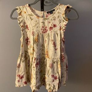 American Eagle Ruffle, Floral Blouse